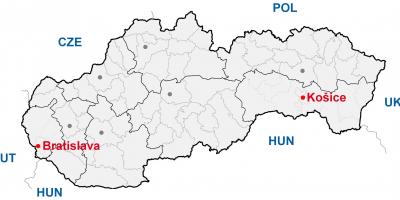 Mappa di kosice, Slovacchia