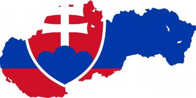 Mappa di bandiera Slovacchia